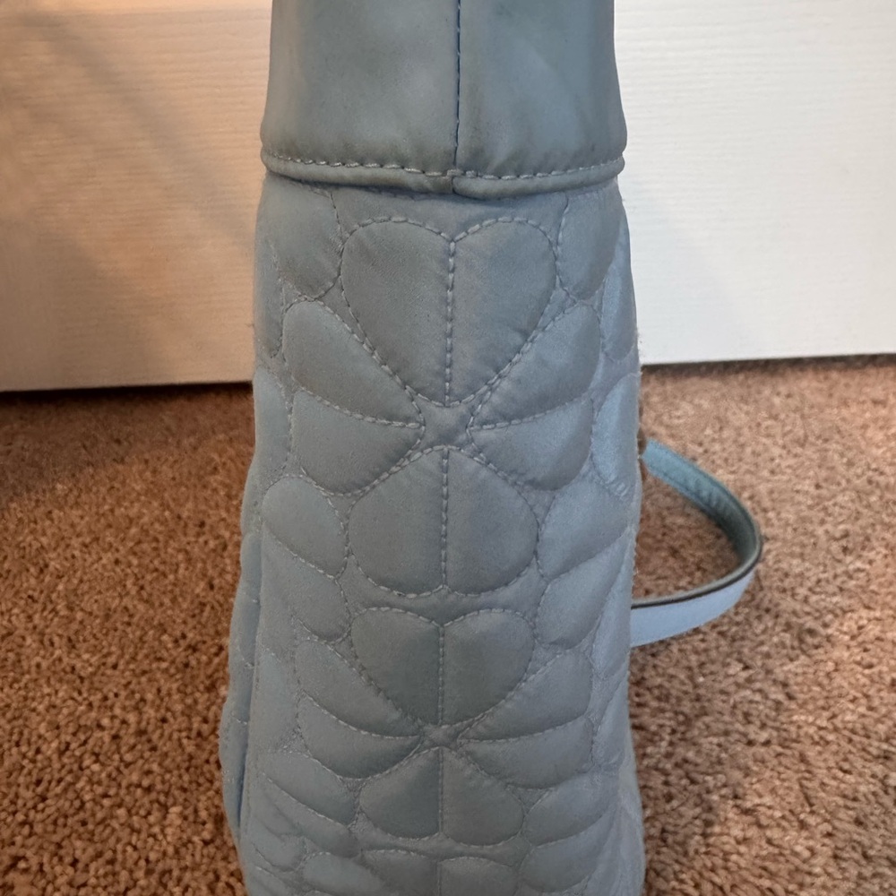 kate spade Light Blue Quilted Chain-Handle Tote - Picture 6 of 16